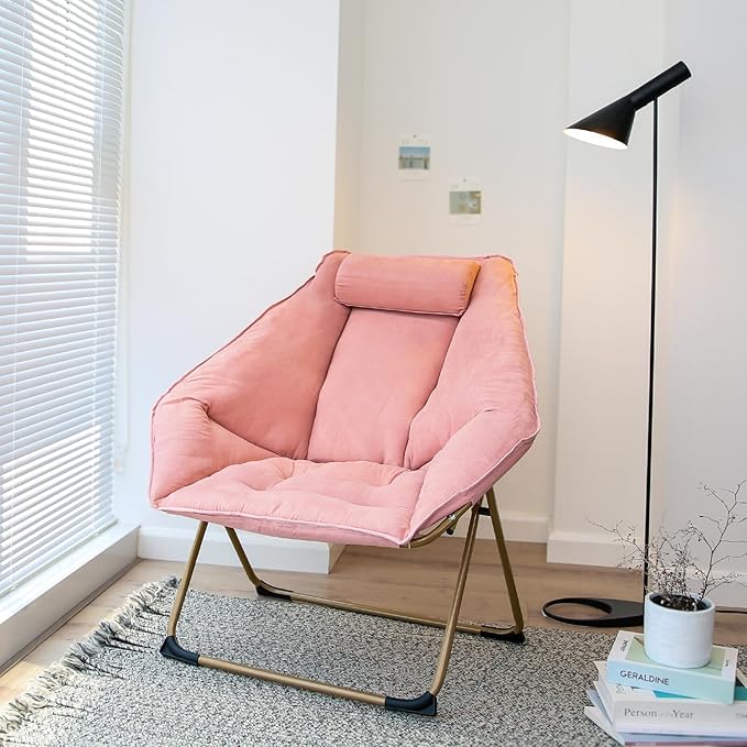 Hexagon Foldable Living Room Chair, Saucer Chair - Image 2