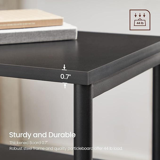 VASAGLE Side Table, Small End Table, Tall Nightstand - Image 7