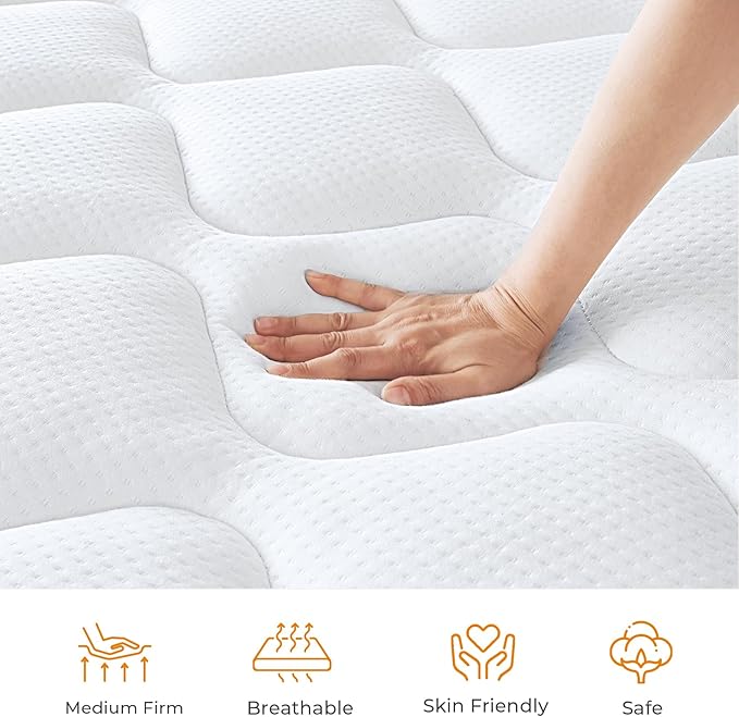 Twin XL Mattress, 12 Inch Hybrid Mattress Twin XL - Image 3