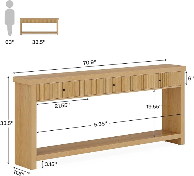 Tribesigns 70.9 inch Console Table - Image 2
