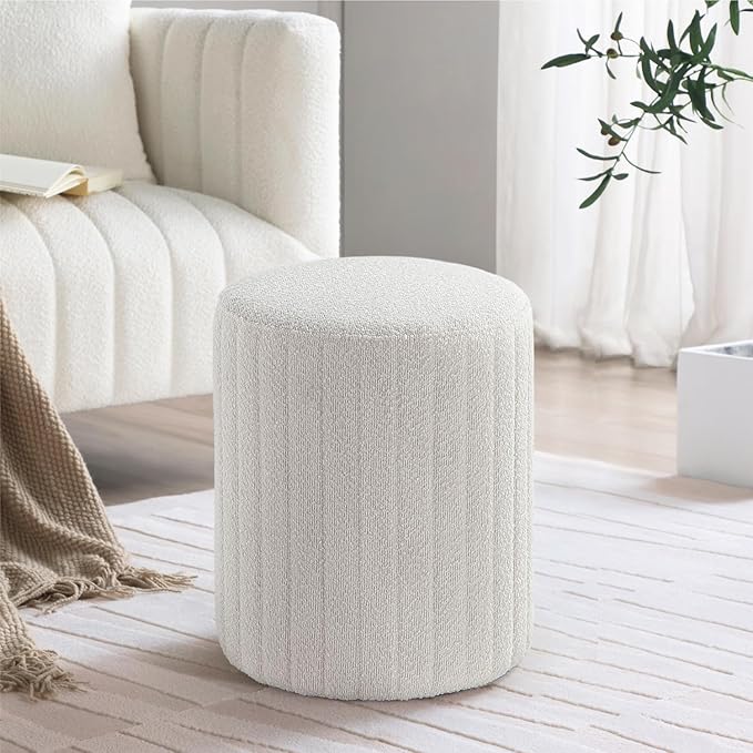 Get Set Style Modern Round Ottoman by GetSetStyleFurniture