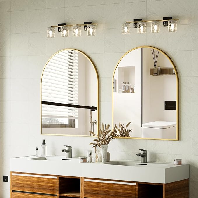 Arched Bathroom Mirror, 32x34 Inch - Image 6