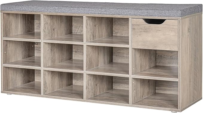 DINZI LVJ Shoe Bench, Entryway Storage Bench by DINZILVJ