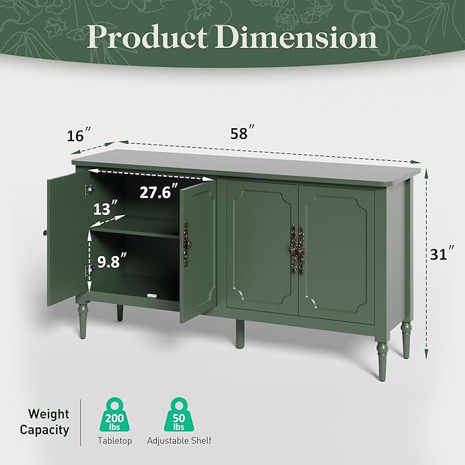 Large Sideboard Buffet Cabinet - Image 2