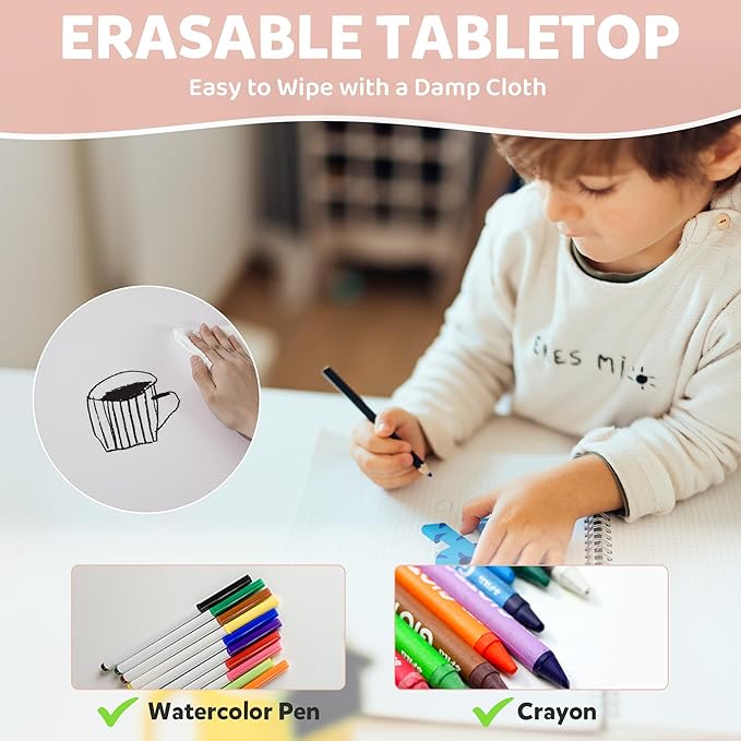 Adjustable Kids Table & Chairs Set - Image 5