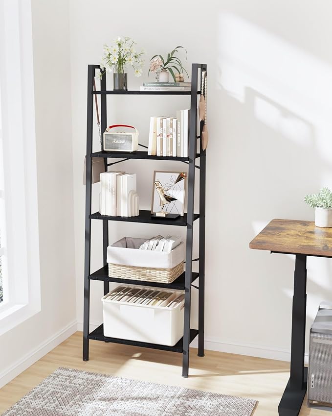 Ladder Shelf, Bookshelf Bookcase, Freestanding Corner Storage Shelve - Image 7