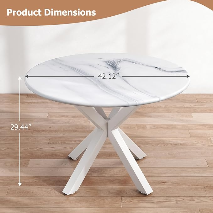 Round Dining Table, Small Round Table - Image 2