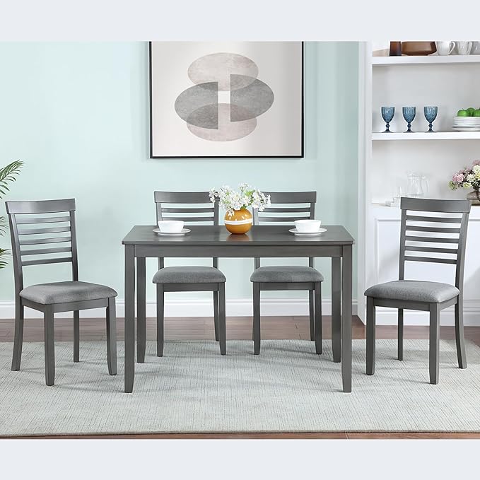 KEIKI 5-Piece Standard Height Dining Table Set - Image 2