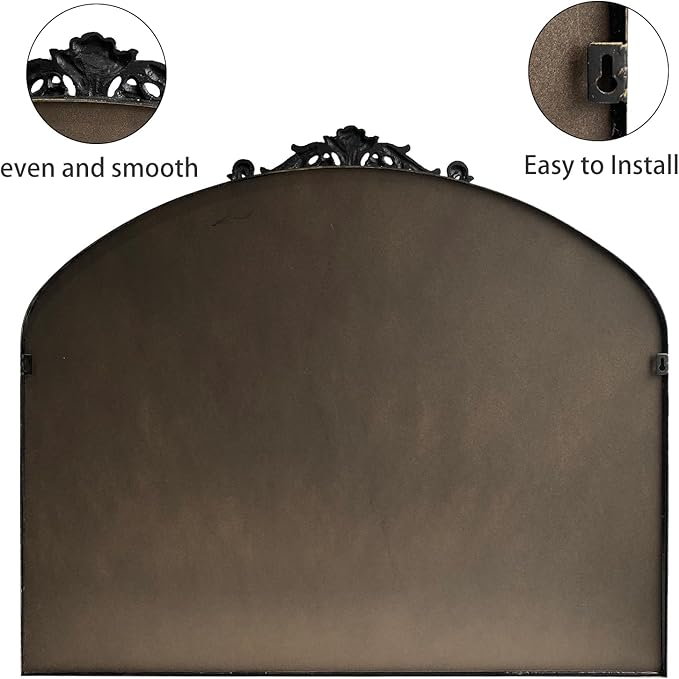 Wall Mirror Window Decorative Traditional Mirrors Antique Arched Farmhouse - Image 6