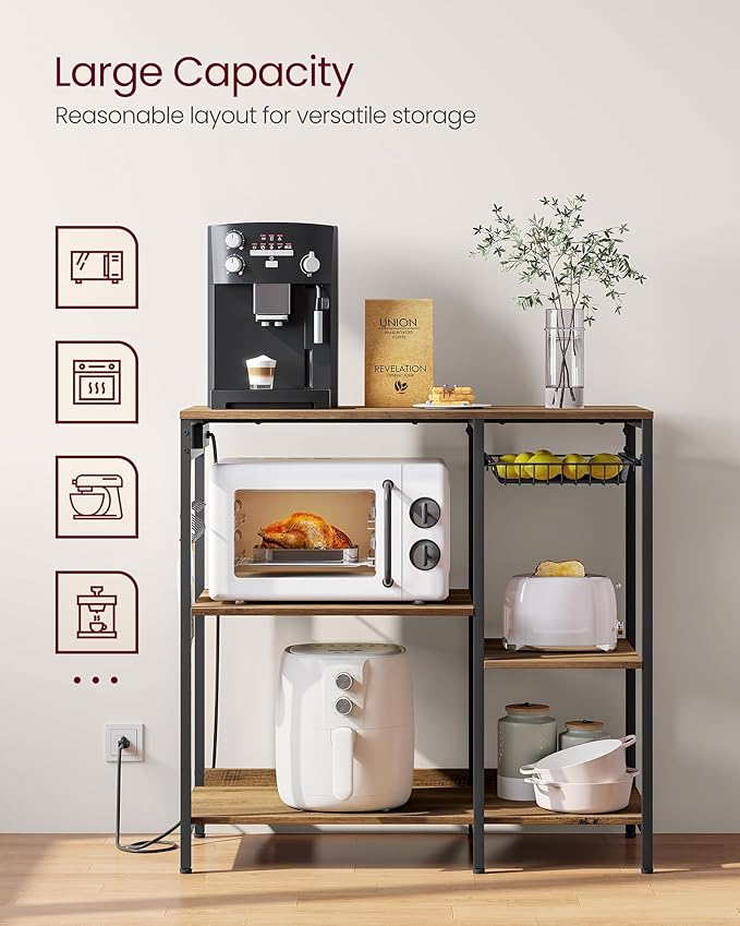 VASAGLE Baker's Rack, Coffee Bar Stand - Image 5