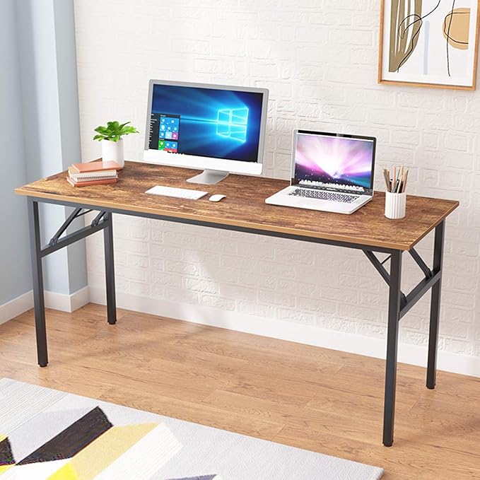 SDHYL 62 inches No Assembly Foldable Computer Desk - Image 4