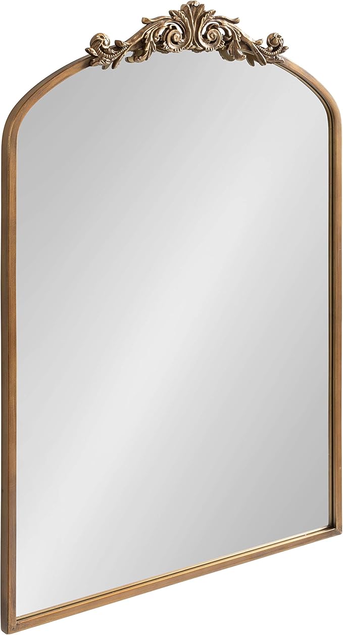 Kate and Laurel Arendahl Traditional Arch Mirror, 24 x 36, Antique Gold by KateandLaurel