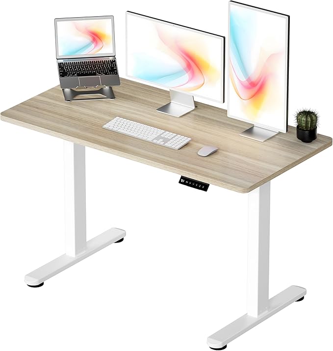 Okin Standing Desk Electric Adjustable Computer Desks, Whole Piece Stand up by Okin