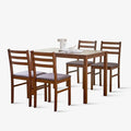 Livinia Seattle 5-Piece Wooden Dining Table Set by Livinia