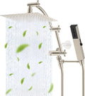 Hibbent All Metal 8'' Rainfall Shower Head, Shower Head Combo, High Pressure by Hibbent