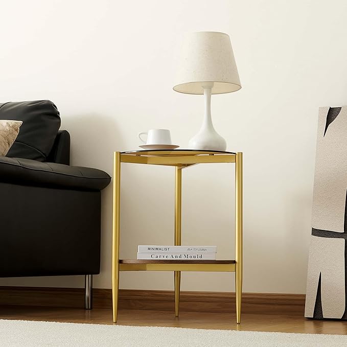 Round End Table, Mid-Century Modern Design, D20*H23 inch, - Image 9