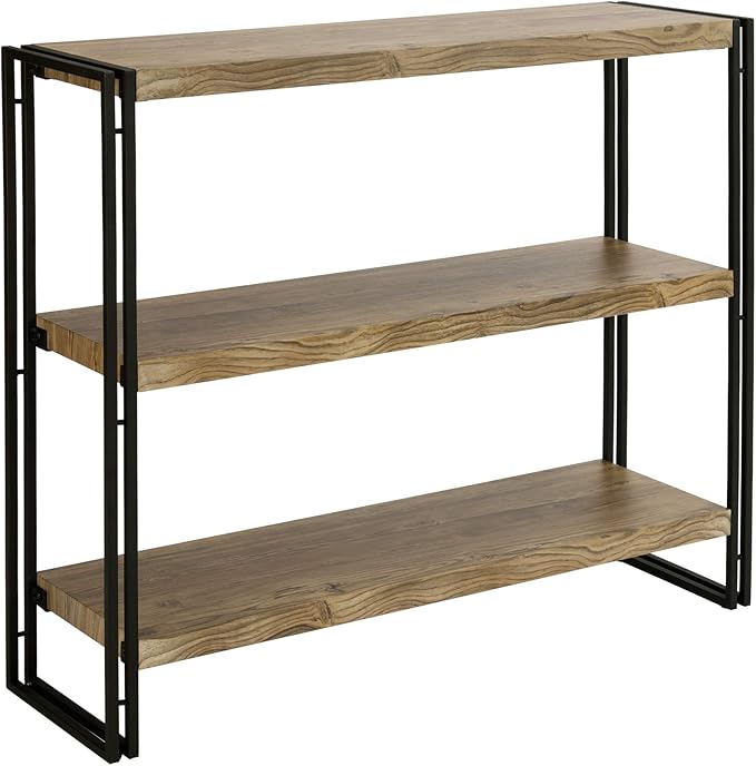 3 Tier Bookshelf Rustic Industrial Bookcase by FIVEGIVEN