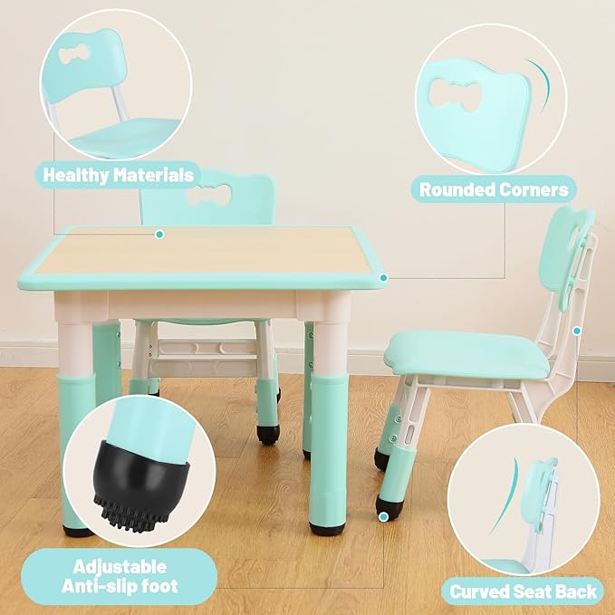 FUNLIO Adjustable Kids Chair, 3 Level Height Adjustable Toddler Chair - Image 5