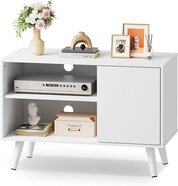 WLIVE TV Stand for 40 Inch TVs, Small Entertainment Center by WLIVE