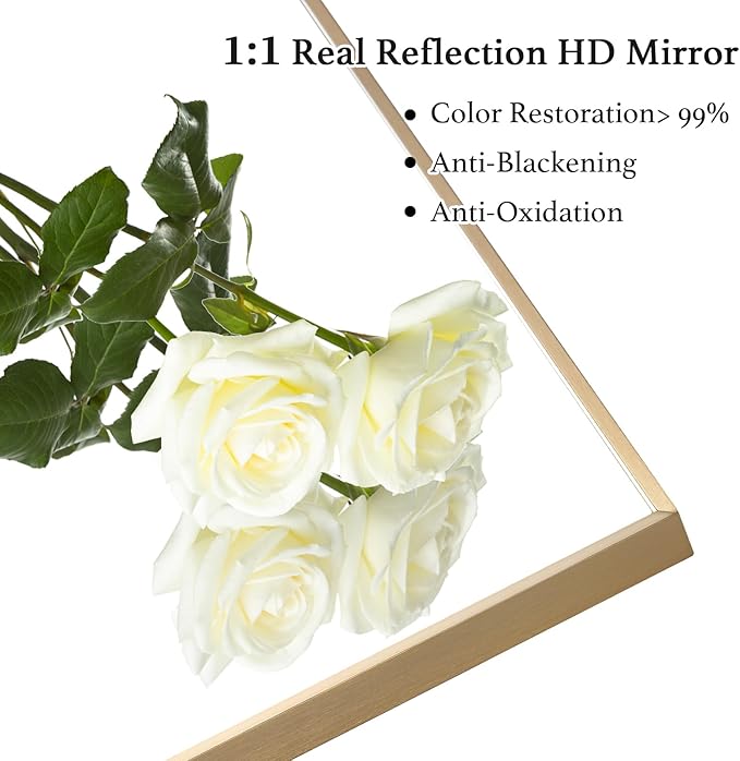 26x36 Inch Gold Bathroom Mirror - Image 4