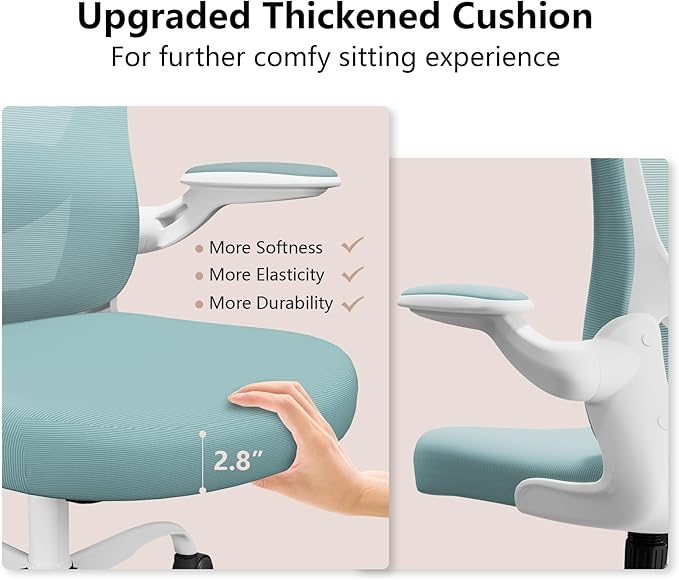 Ergonomic Office Chair, Comfort Swivel Home Office Task Chair, Breathable Mesh - Image 3