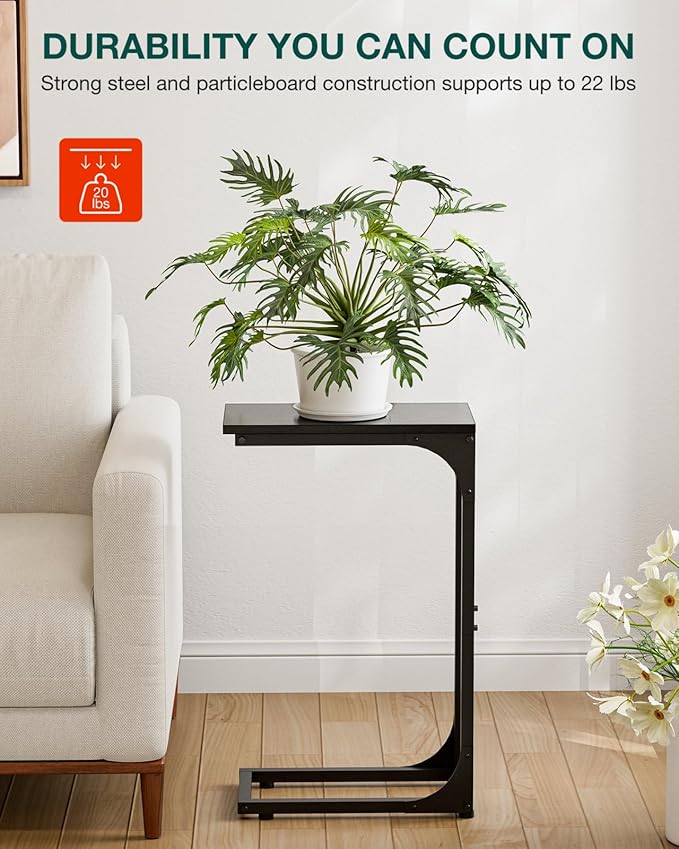 C-Shaped Side Table for Couch - Image 5