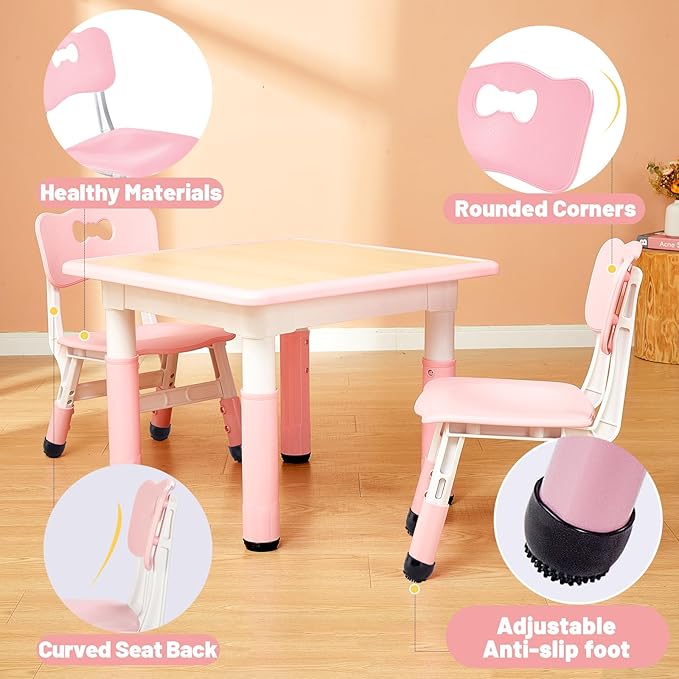 FUNLIO Adjustable Kids Chair, 3 Level Height Adjustable Toddler Chair - Image 5