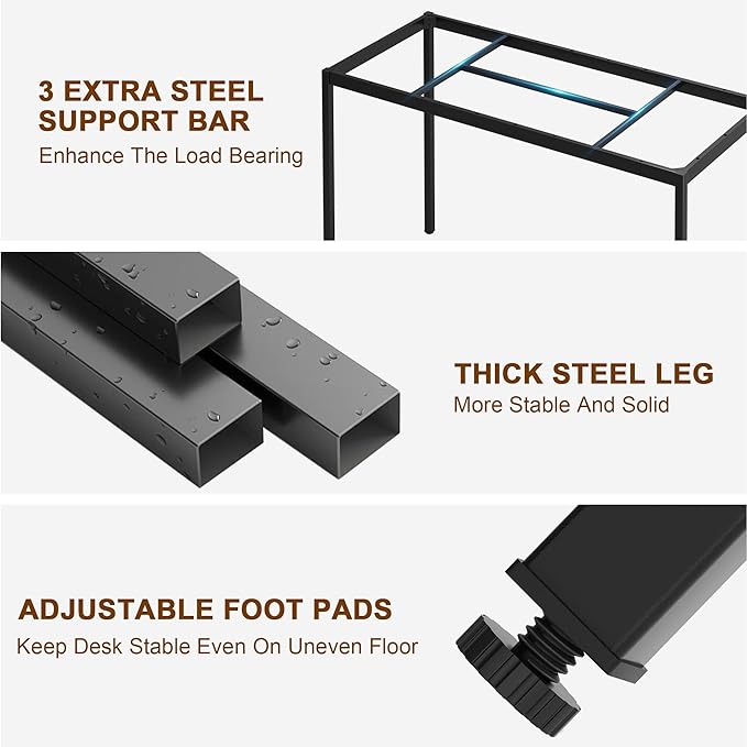 Need 70.8 Inch Executive Office Desk, Large Stylish Computer Desk, Simple Study - Image 6