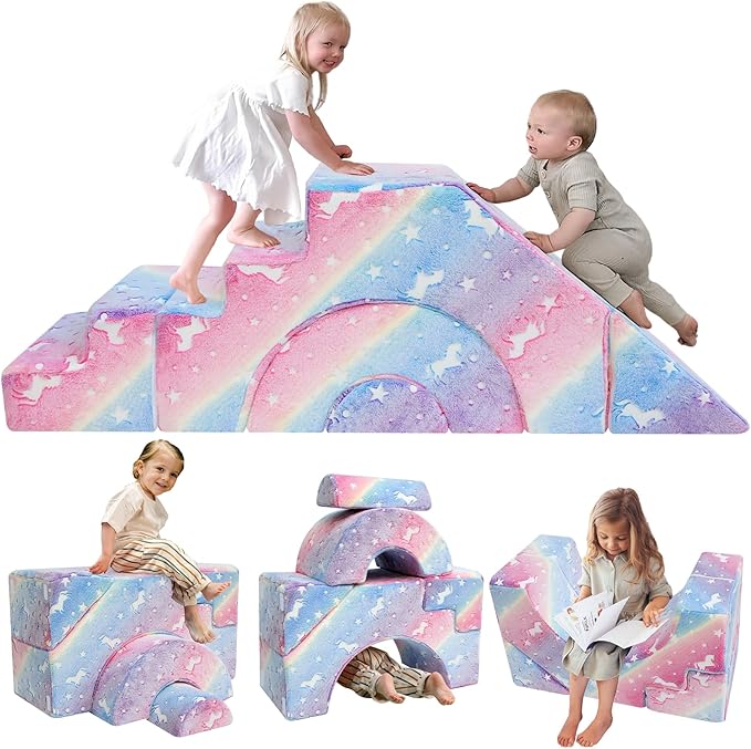 MeMoreCool Foam Climbing Toddler Couch, Modular Kids Sofa by MeMoreCool