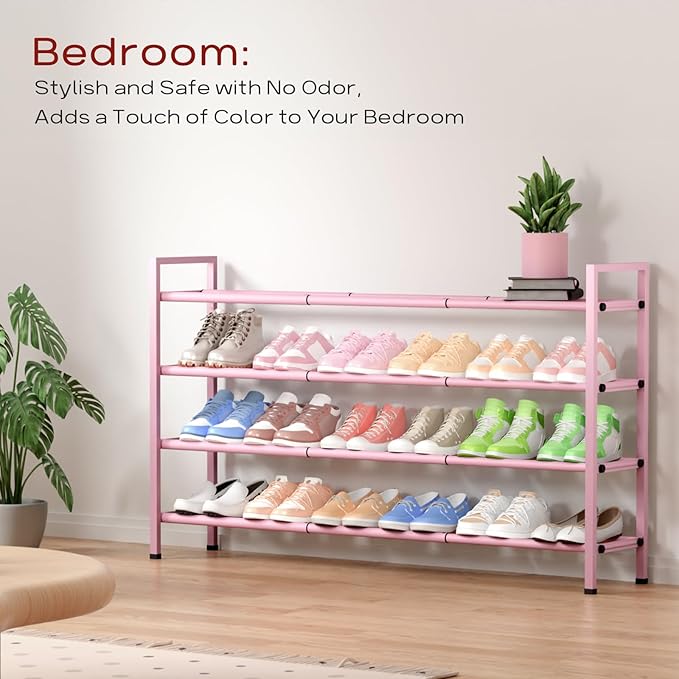 Bumusty 4-Tier Long Expandable Shoe Rack - Image 4