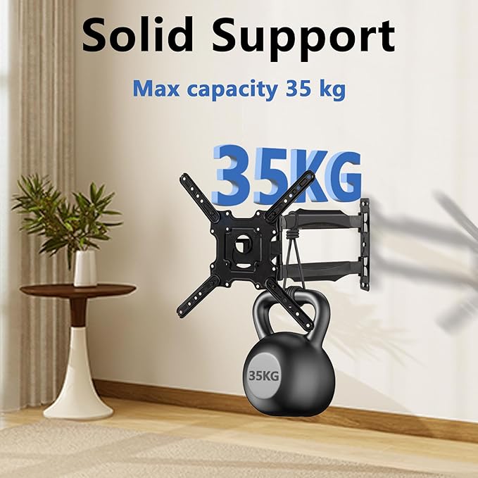 Full Motion Wall Mount for 32-60 Inch Screens, Tilt & Extend, Articulating - Image 2