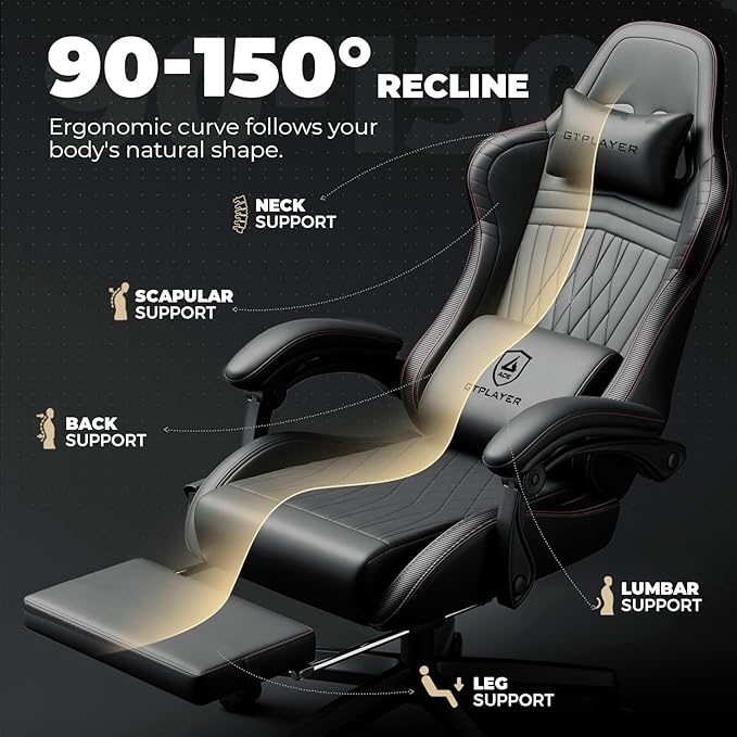 GTPLAYER ACE-PRO Music Gaming Chairs – Built-in Speakers, App Support & - Image 8