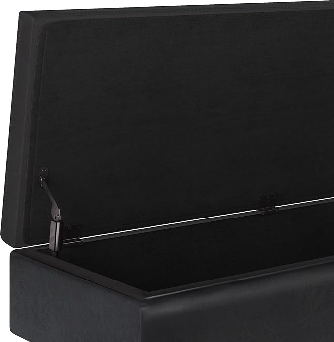 SIMPLIHOME Owen 48 inch Wide Mid Century Modern Rectangle Rectangular Storage - Image 7