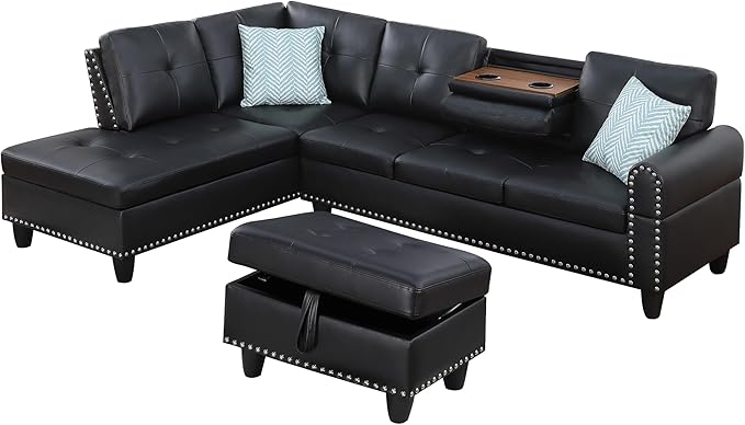 Ball & Cast 98" L Shaped Sectional Couch - Image 11