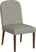 HomePop Rounded Back Upholstered Dining-Chair by HomePop