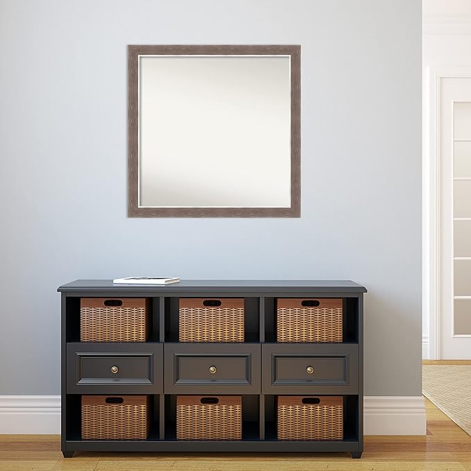 Amanti Art Brown Bathroom Mirror - Image 5