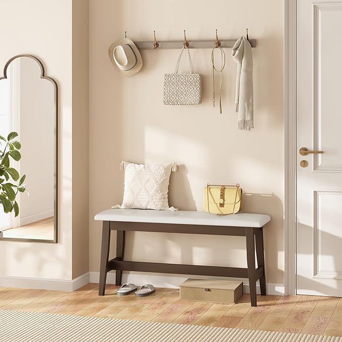 HOOBRO Dining Bench, Bamboo Dining Room Bench - Image 5
