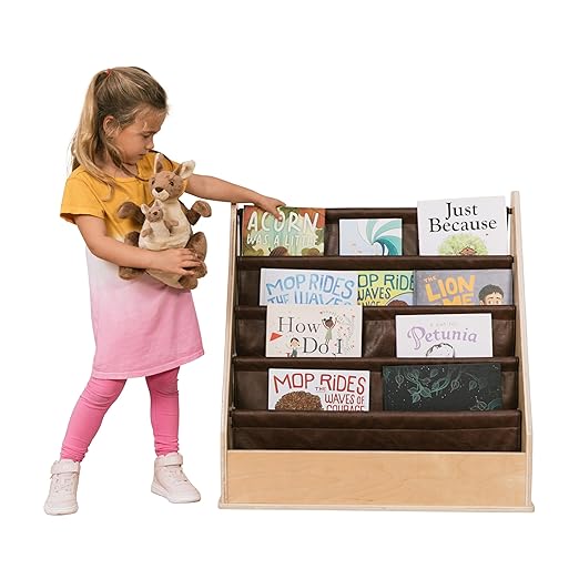 Factory Direct Partners Rustic Kid Birch Sling Book Display; Distressed Faux - Image 3
