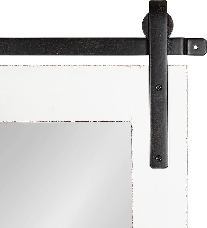 Kate and Laurel Cates Farmhouse Wood Framed Wall Mirror, 24 x 38, Barn - Image 9