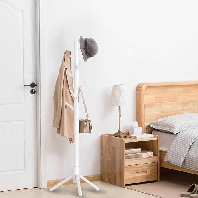 Wooden Coat Rack Stand, Freestanding Coat Rack - Image 2