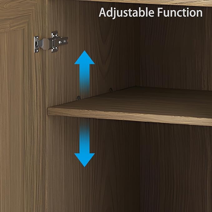Buffet Cabinet, 2-Doors Sideboard Cabinet - Image 6