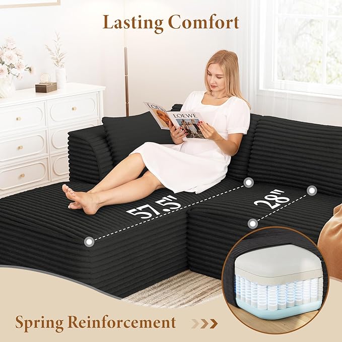 Vesgantti 106" Boneless Couch - Image 3