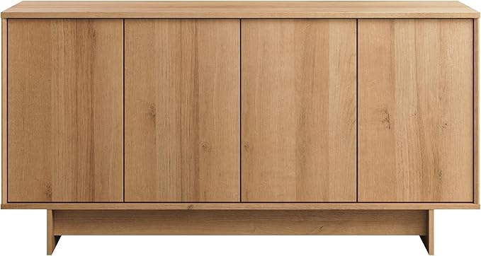 Prepac Natural Oak Finnley Sideboard Cabinet Buffet Cabinet - Image 8