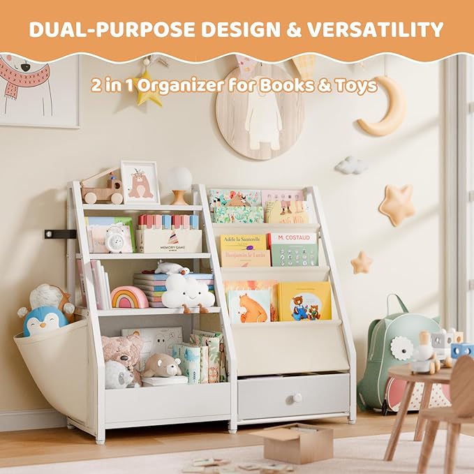 Kids Bookshelf and Toy Storage - Image 7