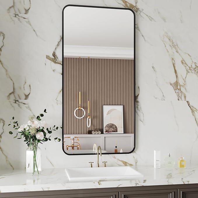 Black Bathroom Mirror 30x60, espejos para baños, Mirrors - Image 3