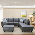 NAYSAYE Sectional Couch with Ottoman Storage, L Shaped Couch Sofa Furniture Sets by NAYSAYE