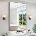 Beveled Bathroom Mirror, 30x48 Inch Large Frameless Mirrors by CILIBER