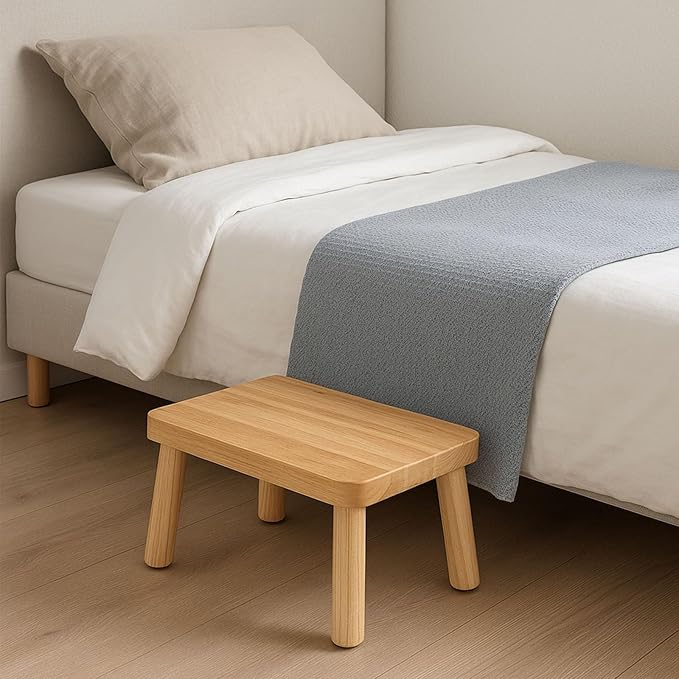 Wooden Step Stool for Adults, One Step Stool - Image 2