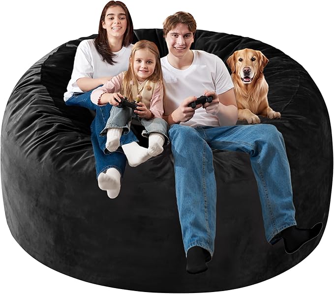Homguava 6FT Bean Bag Chair Giant BeanBag - Image 5