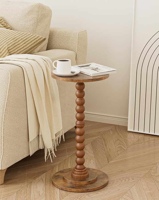 Masupu Round Side Table, Small Drink Table - Image 3